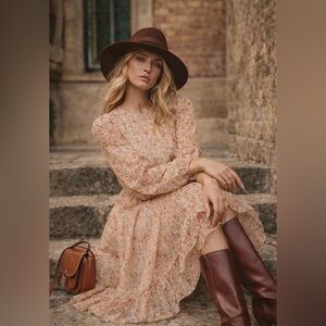 NWT Sezane Ares Flowers 🌸 Dress FR 36 US 4 Small Medium